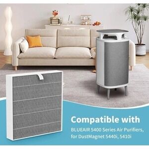 2-Pack 5400 Series Replacement Filter Compatible with BLUEAIR Dustmagnet 5440I,
